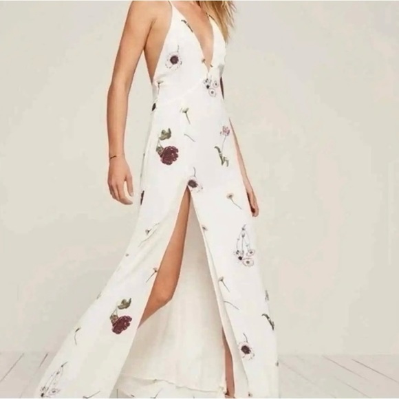 Reformation Floral Dress with Low Back - Picture 1 of 5
